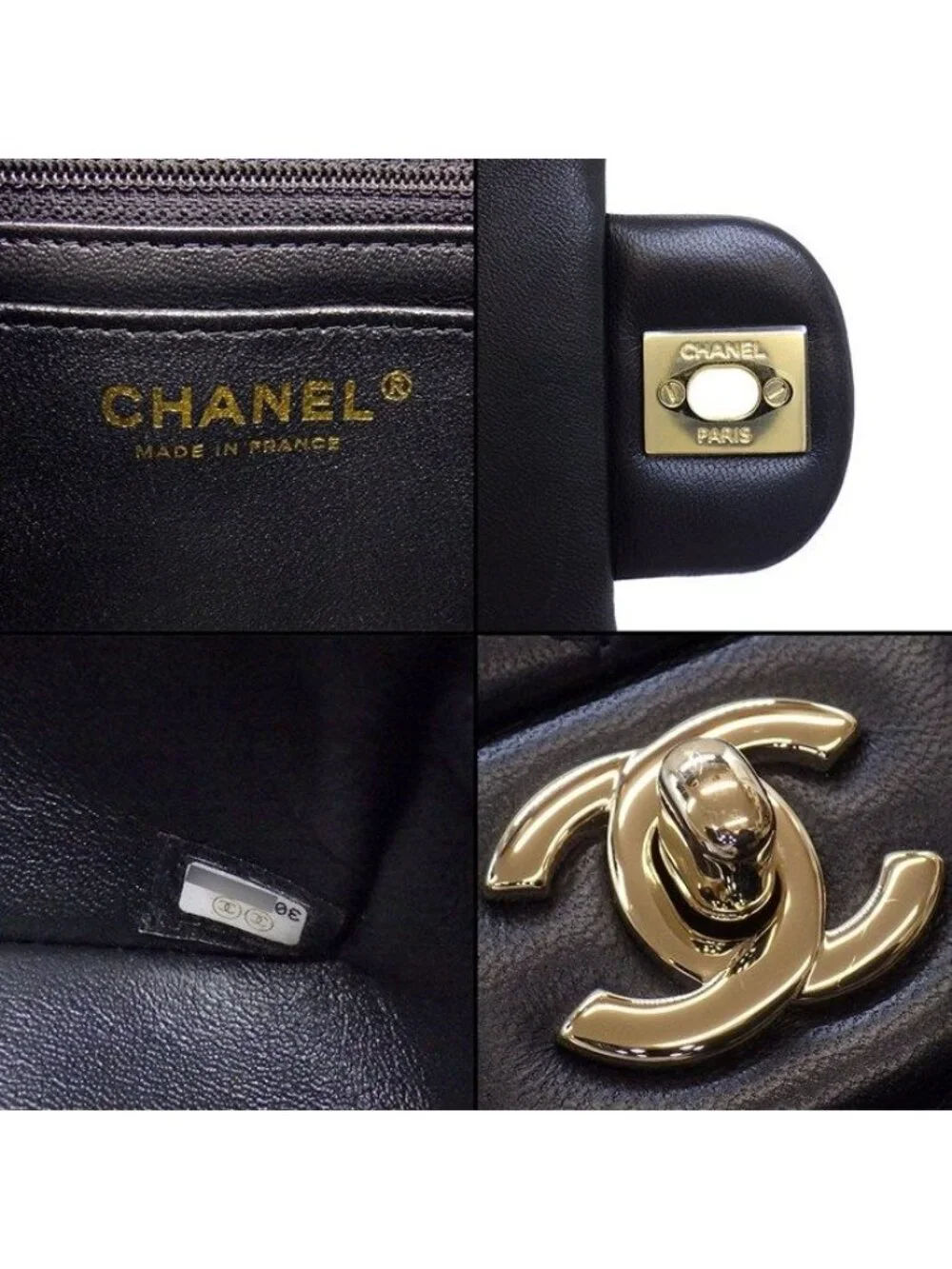 Chanel Shoulder Bag Quilted 20 Mini Classic Onwards Black Lambskin